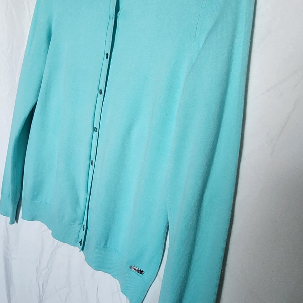 Calvin Klein Women's Turquoise Cardigan - Picture 3 of 3